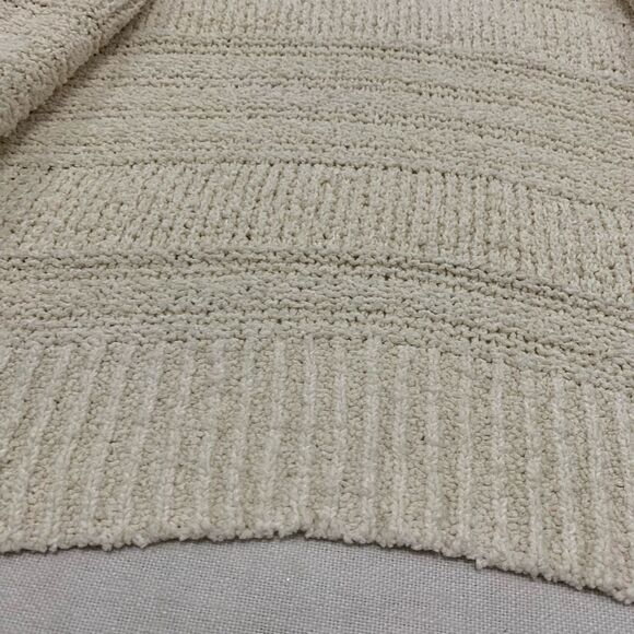 Madewell Sz XS Bronson textured stripe open Cardigan Sweater boho beige ivory - Picture 8 of 11